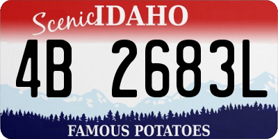 ID license plate 4B2683L