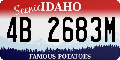 ID license plate 4B2683M