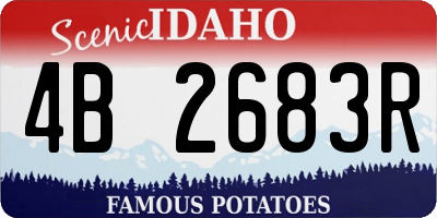 ID license plate 4B2683R