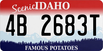 ID license plate 4B2683T