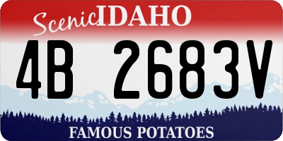 ID license plate 4B2683V