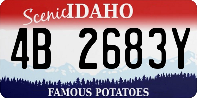 ID license plate 4B2683Y