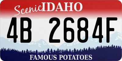 ID license plate 4B2684F