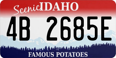 ID license plate 4B2685E