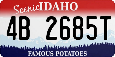 ID license plate 4B2685T