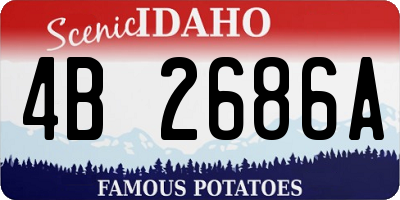 ID license plate 4B2686A