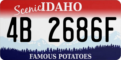 ID license plate 4B2686F