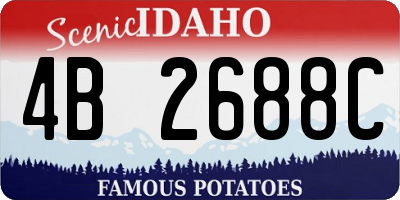 ID license plate 4B2688C