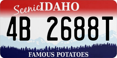ID license plate 4B2688T