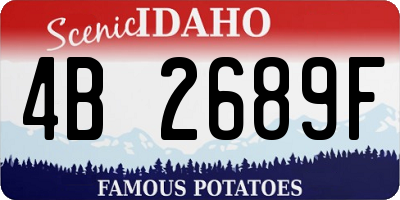 ID license plate 4B2689F
