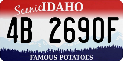 ID license plate 4B2690F