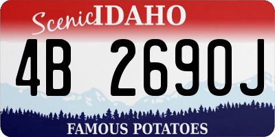 ID license plate 4B2690J