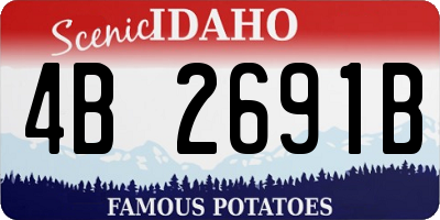 ID license plate 4B2691B