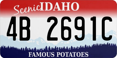 ID license plate 4B2691C
