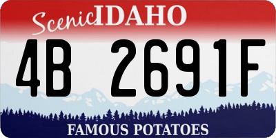 ID license plate 4B2691F