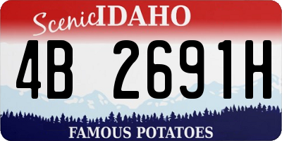 ID license plate 4B2691H