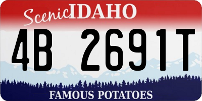 ID license plate 4B2691T