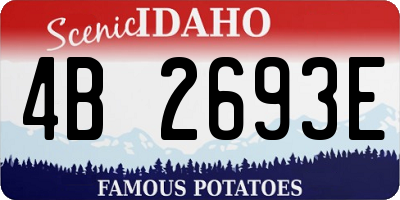 ID license plate 4B2693E