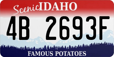 ID license plate 4B2693F