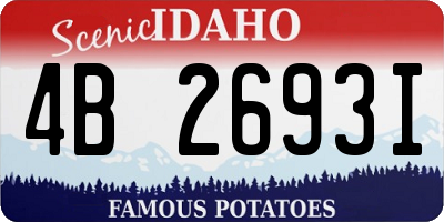 ID license plate 4B2693I