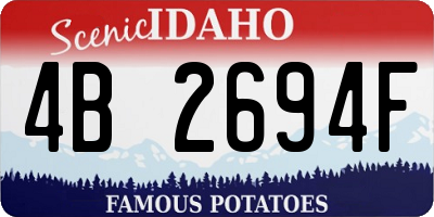 ID license plate 4B2694F