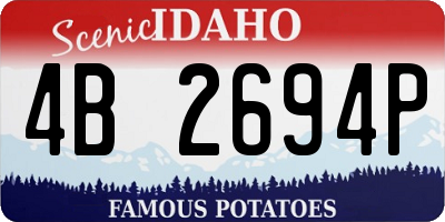ID license plate 4B2694P