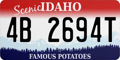 ID license plate 4B2694T