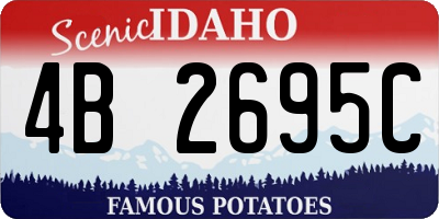 ID license plate 4B2695C