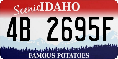 ID license plate 4B2695F