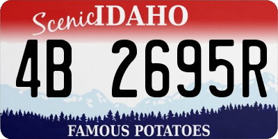 ID license plate 4B2695R