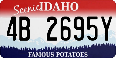 ID license plate 4B2695Y