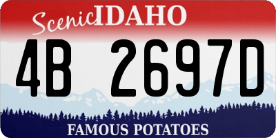 ID license plate 4B2697D