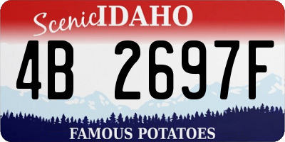 ID license plate 4B2697F
