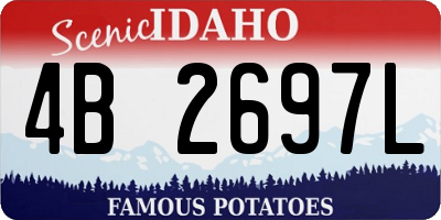 ID license plate 4B2697L