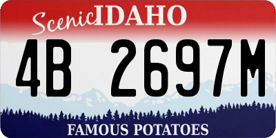 ID license plate 4B2697M