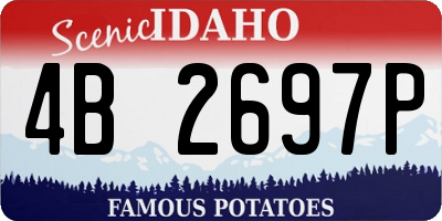 ID license plate 4B2697P