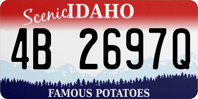 ID license plate 4B2697Q