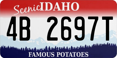 ID license plate 4B2697T