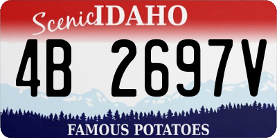 ID license plate 4B2697V