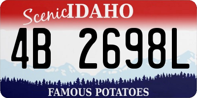 ID license plate 4B2698L