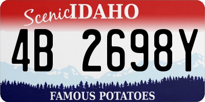 ID license plate 4B2698Y