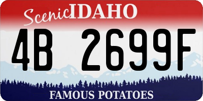 ID license plate 4B2699F