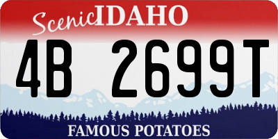 ID license plate 4B2699T
