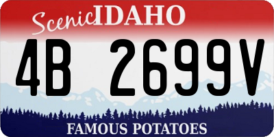 ID license plate 4B2699V