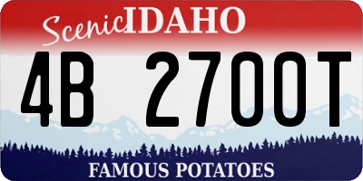 ID license plate 4B2700T