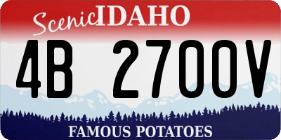 ID license plate 4B2700V