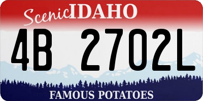 ID license plate 4B2702L