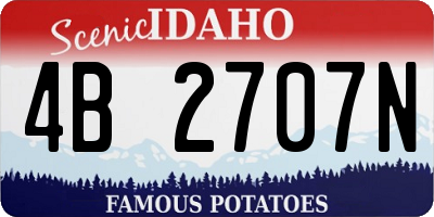 ID license plate 4B2707N