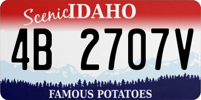 ID license plate 4B2707V