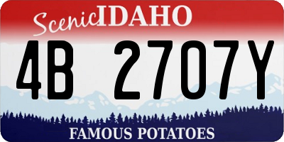 ID license plate 4B2707Y